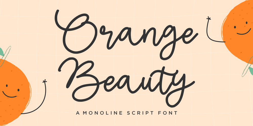 Orange Beauty font