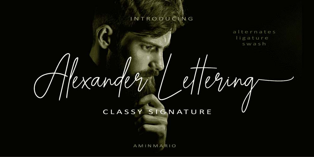 Alexander Lettering font