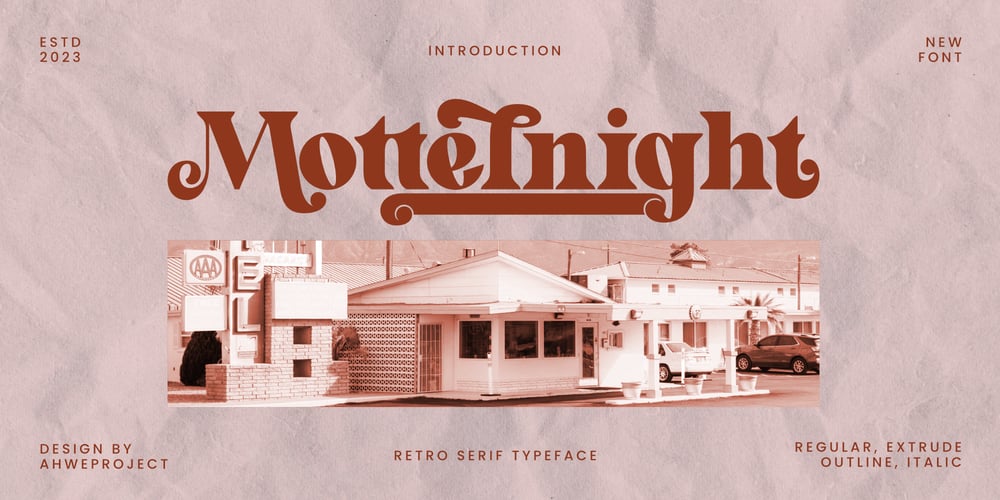 Mottelnight font