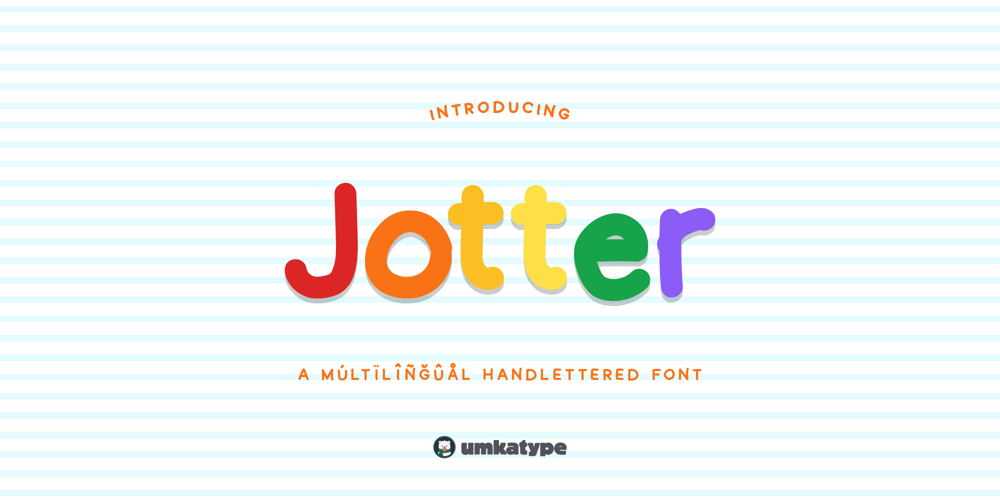 Jotter font