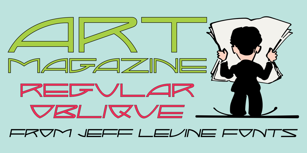 Art Magazine JNL font