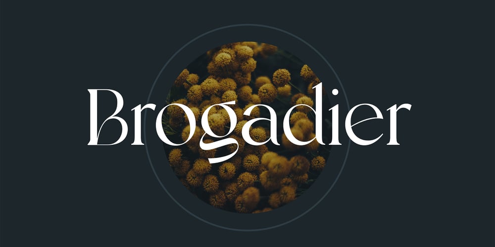Brogadier font
