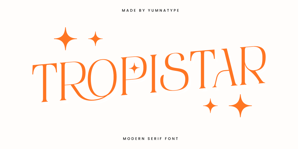 Tropistar font