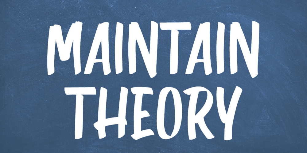 Maintain Theory font
