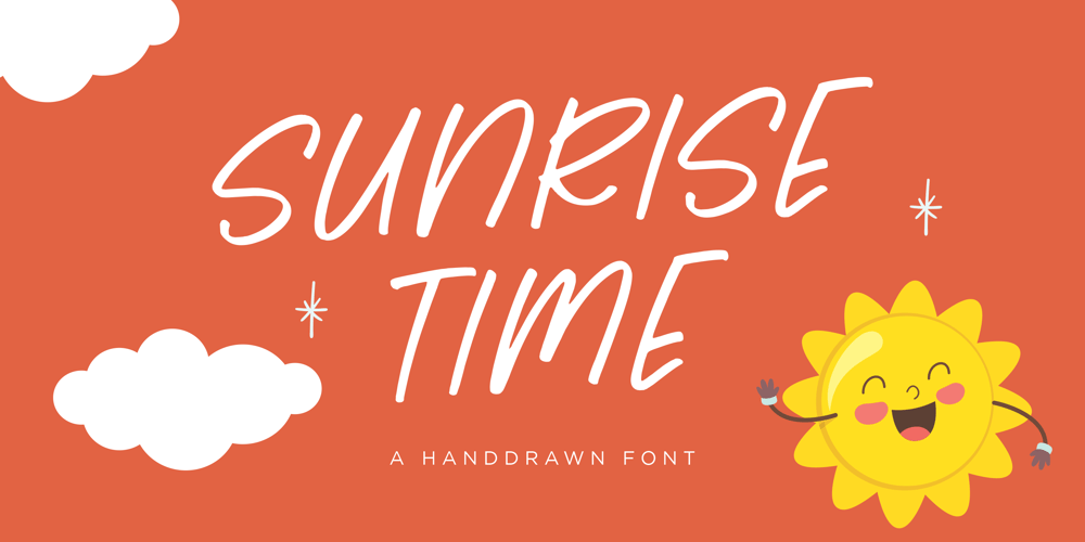 Sunrise Time font