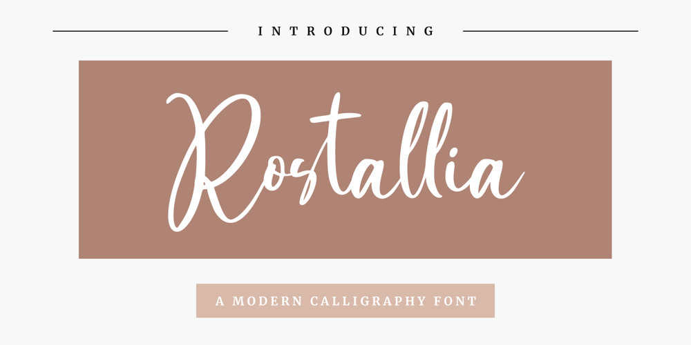 Rostallia font