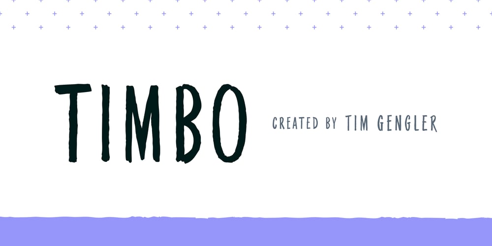 Timbo font