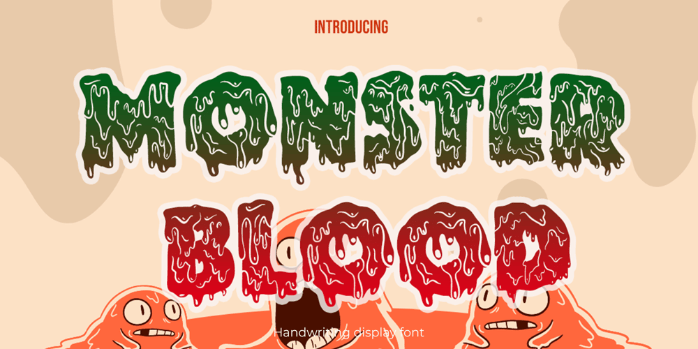 Monster bloody font