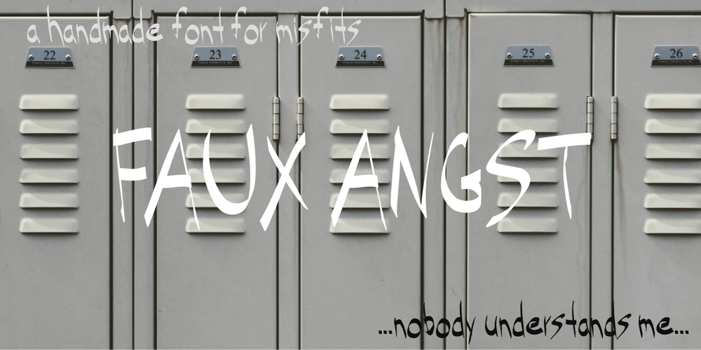 Faux Angst font