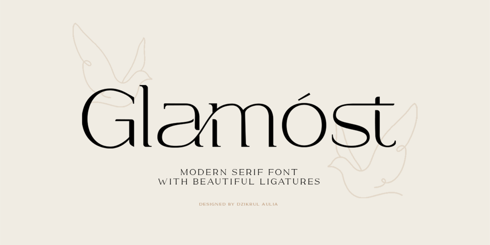 Glamost font