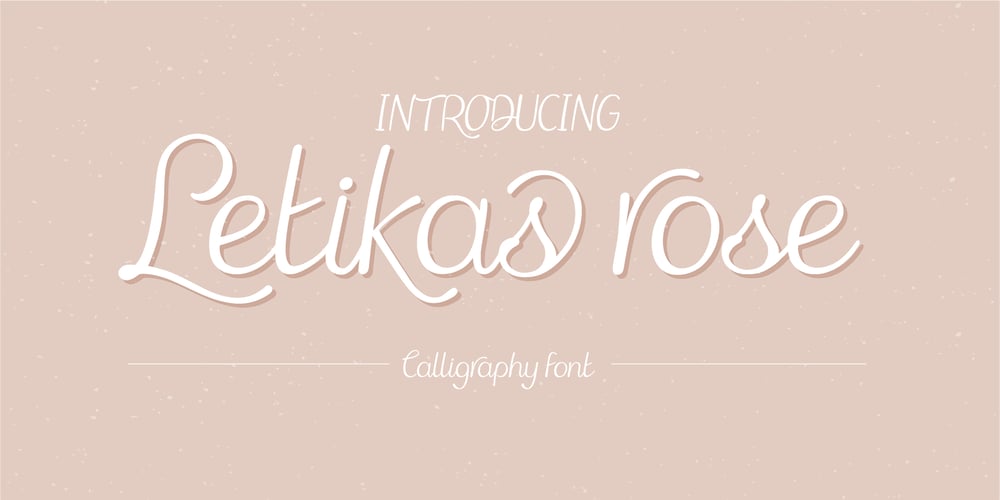Letikas Rose font