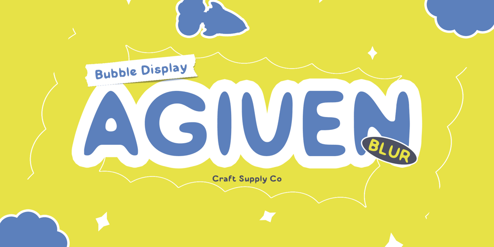 Agiven Blur font