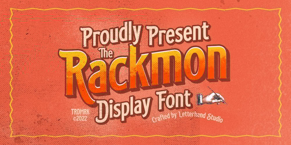 Rackmon font