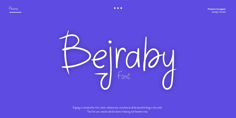 Bejraby font