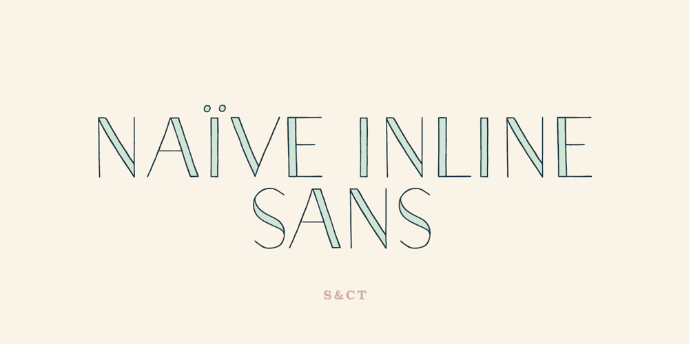 Naive Inline Sans font