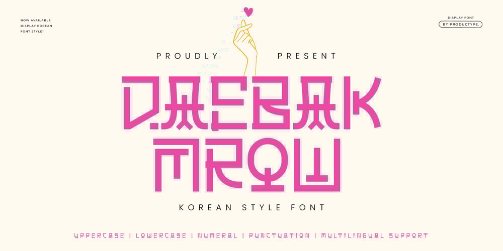 Daebak Mrow font