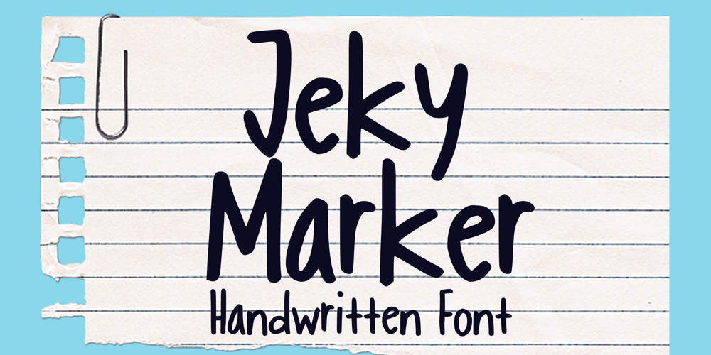 Jeky Marker font