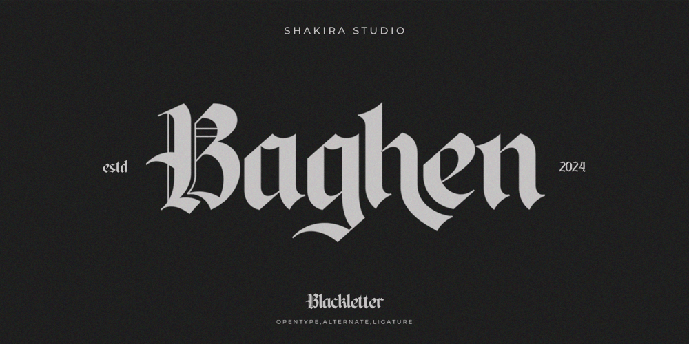 Baghen font