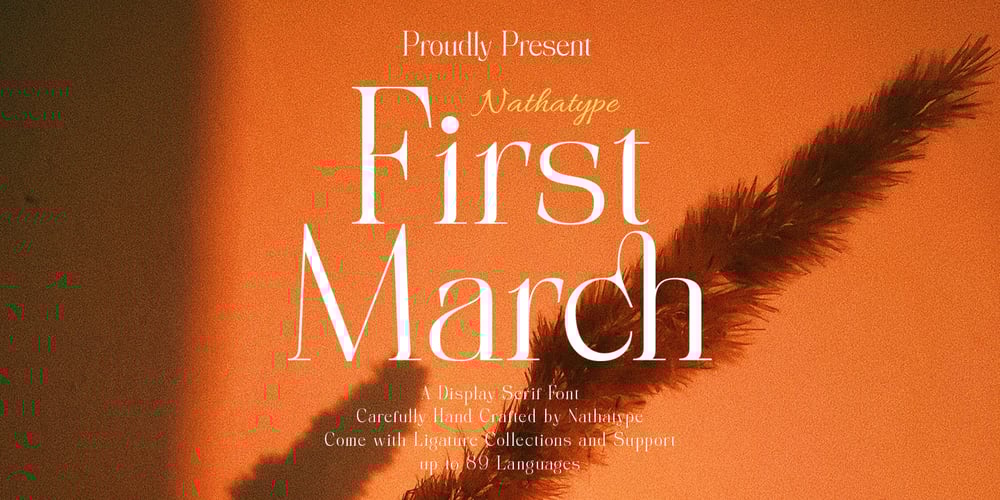 First March font