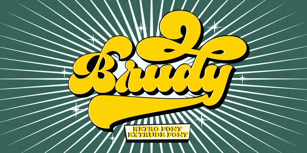 Brudy Retro font