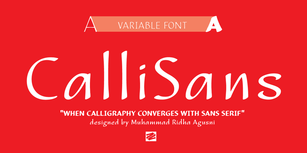 CalliSans Variable font