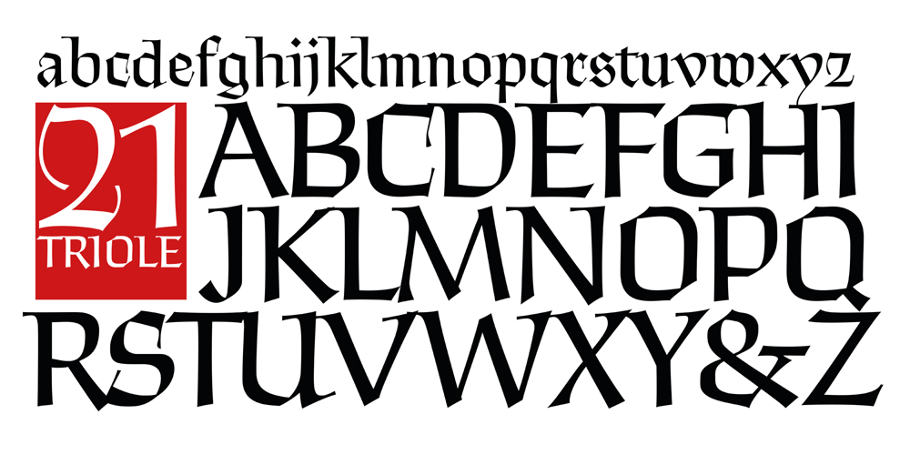 Triole 21 font