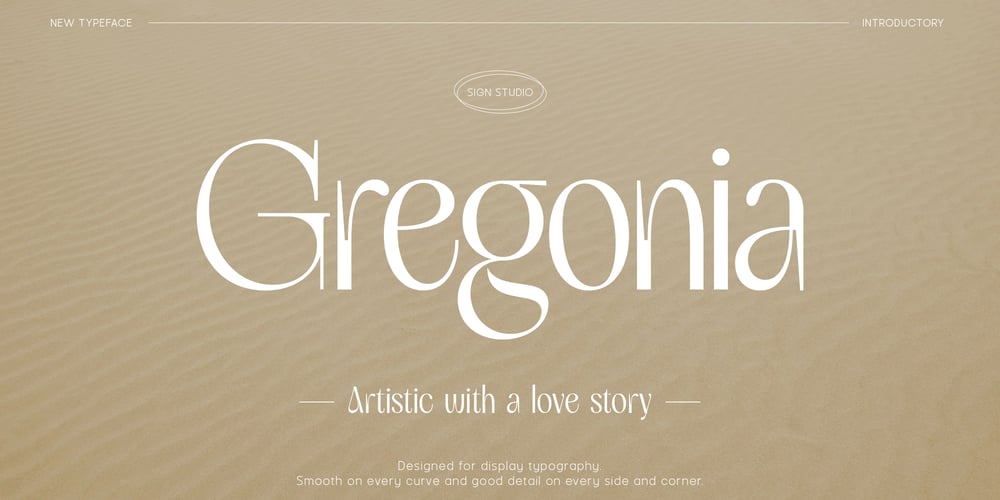 Gregonia font