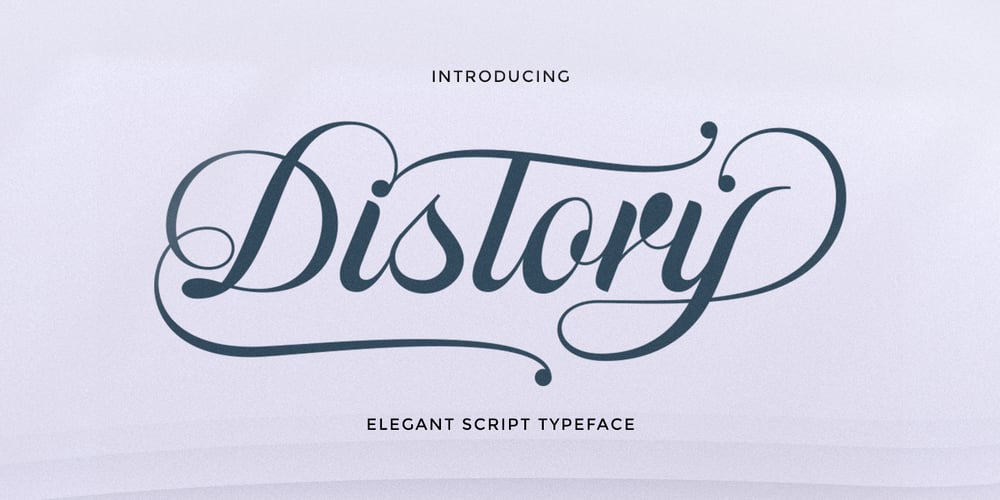 Distory Script font