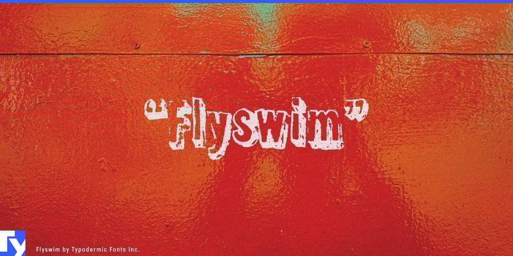 Flyswim font