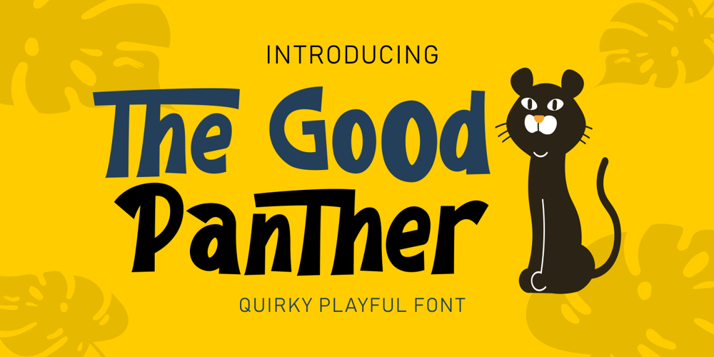 The Good Panther font