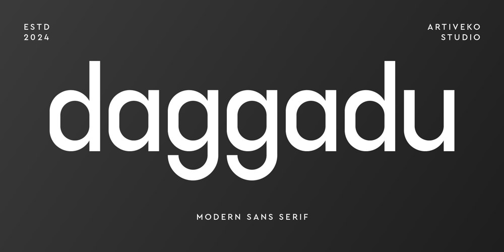 Daggadu font