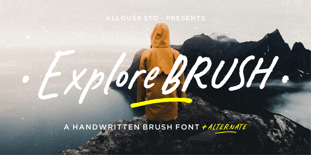 Explorebrush font