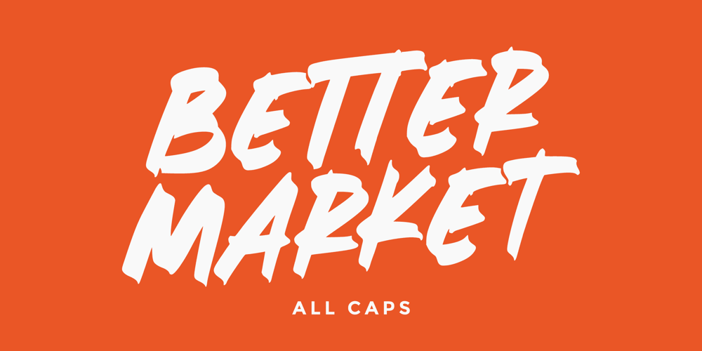 Better Market font