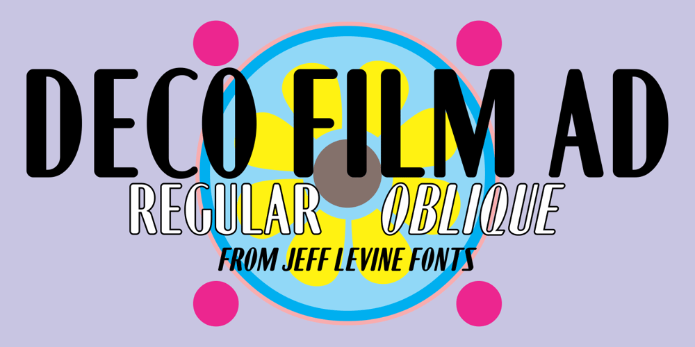 Deco Film Ad JNL font