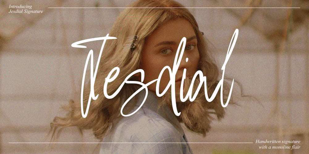 Jesdial Signature font