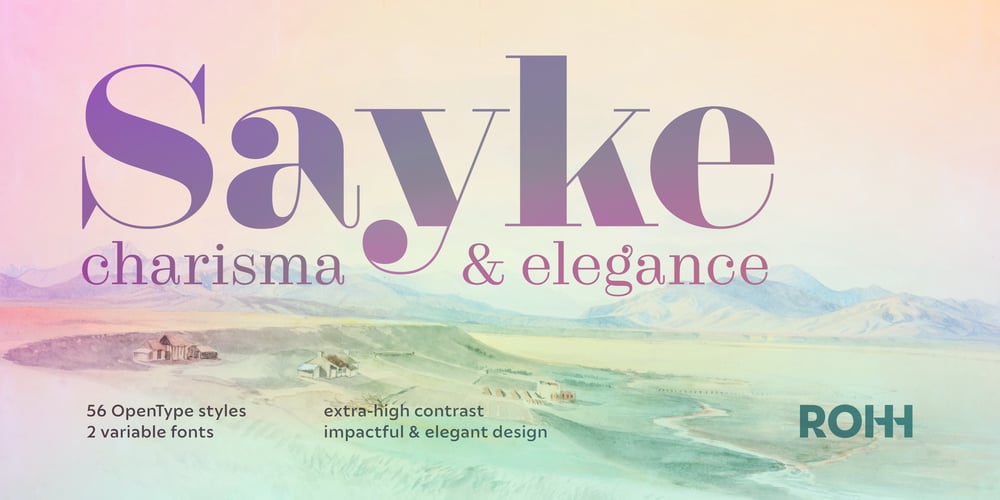Sayke font