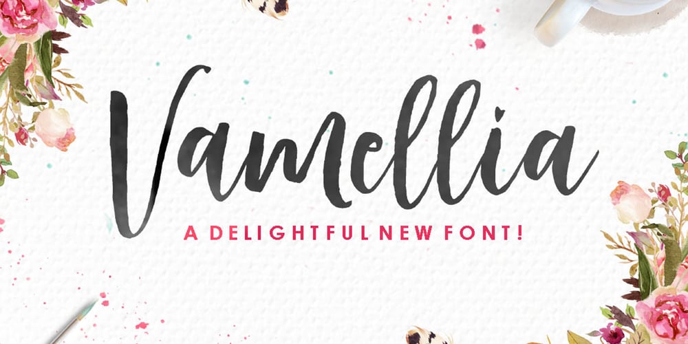 Vamellia Script font