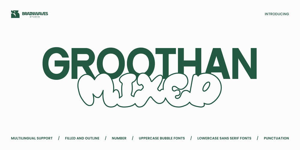 Groothan Mixed font