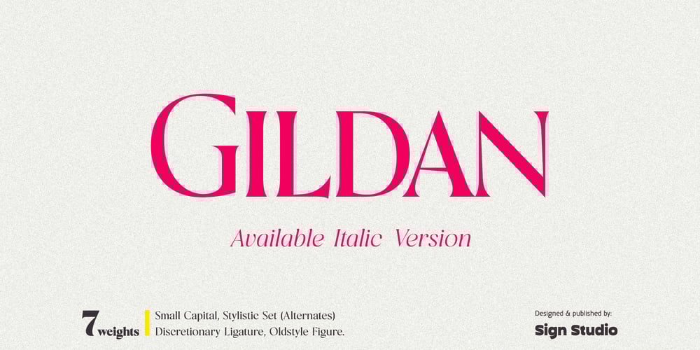 Gildan font