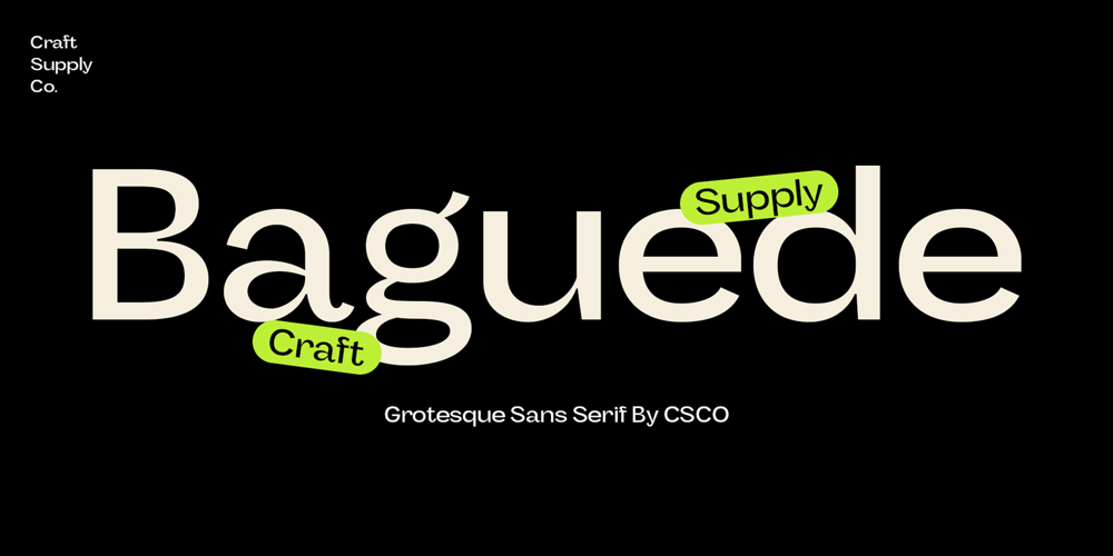 Baguede font