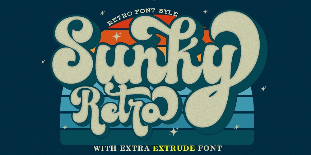 Sunky Retro font
