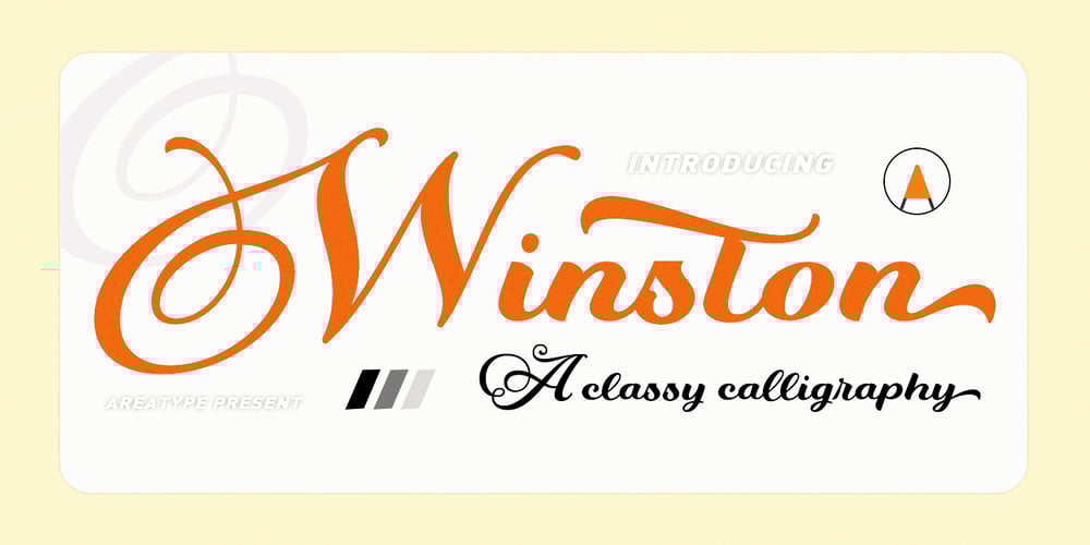 Winston Script font