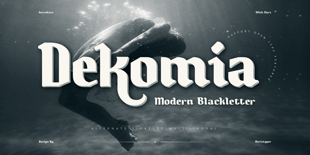 Dekomia font