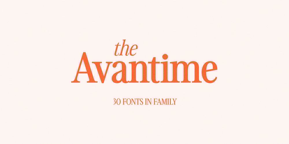 Avantime font