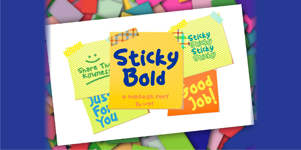 Sticky Bold font