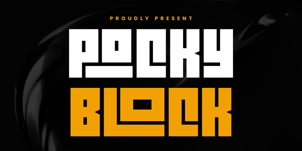 Pocky Block font