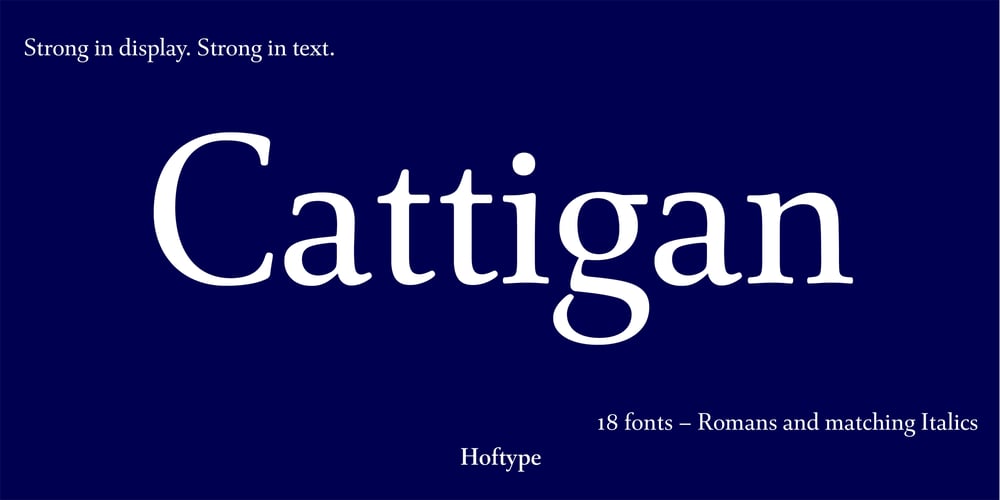 Cattigan font