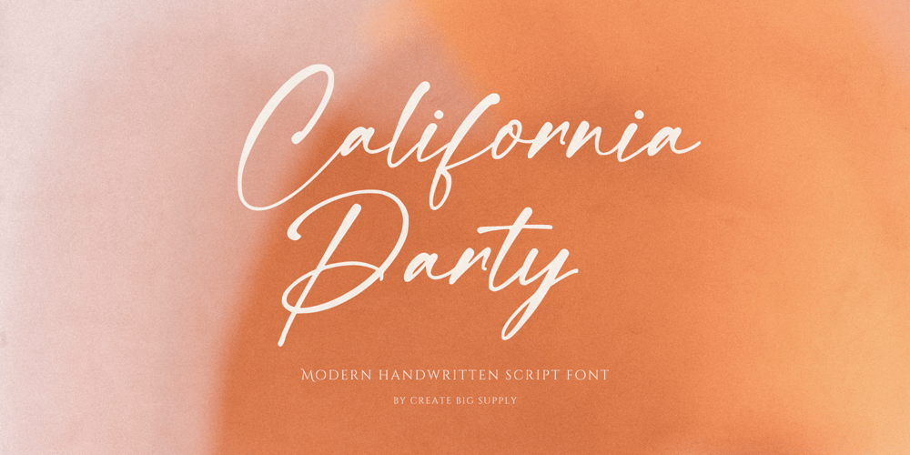 California Party font