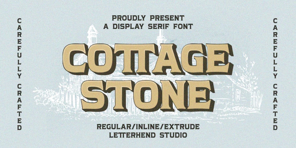 Cottage Stone font
