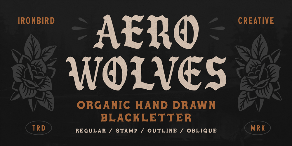 Aero Wolves font